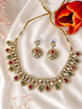 Premium Kundan Drop NecklaceSet