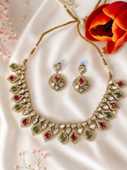 Premium Kundan Drop NecklaceSet