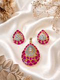 Classic Ruby AD Pendant Set