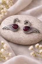 Silver Oxidized Earring