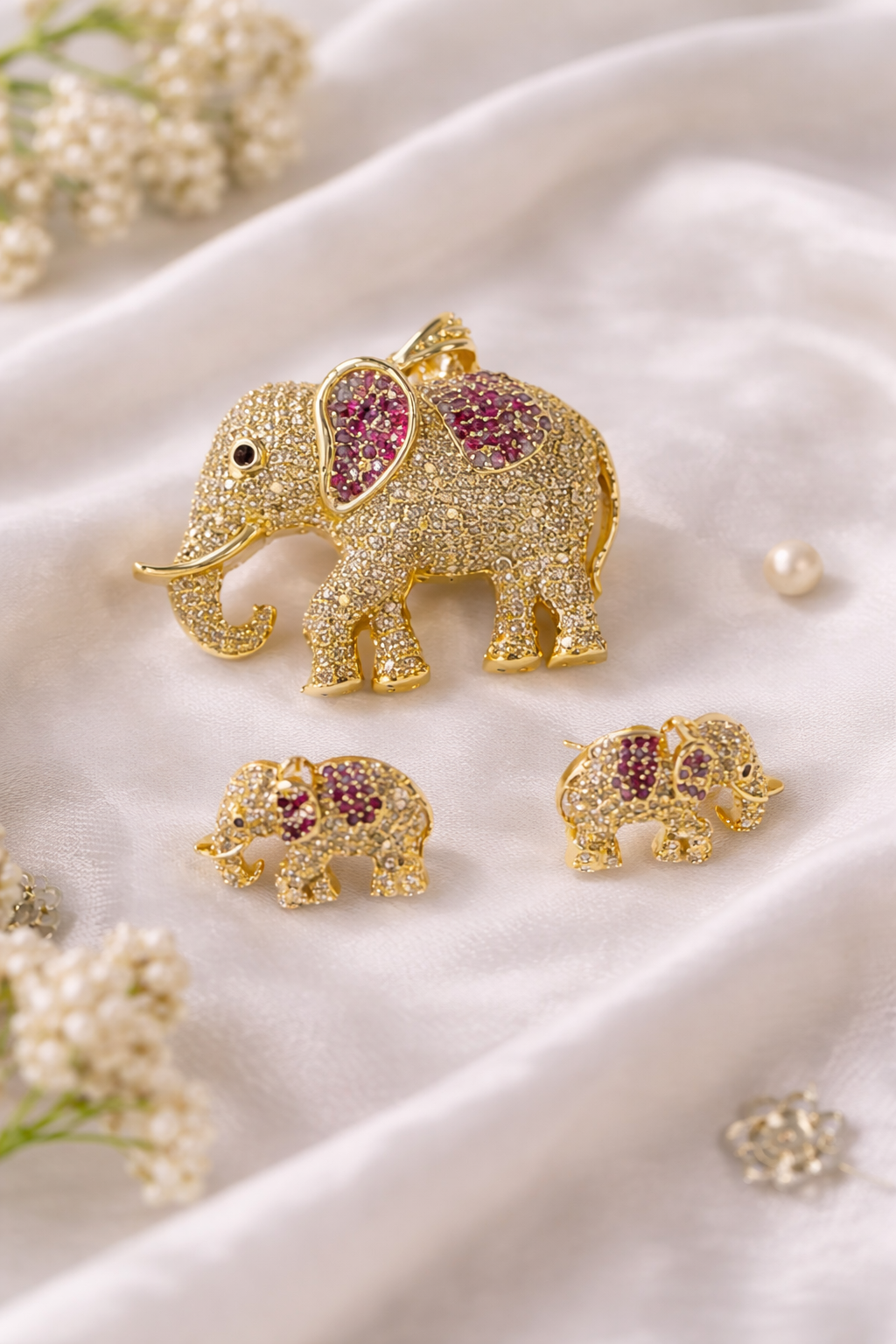 Elephant AD Pendant Set