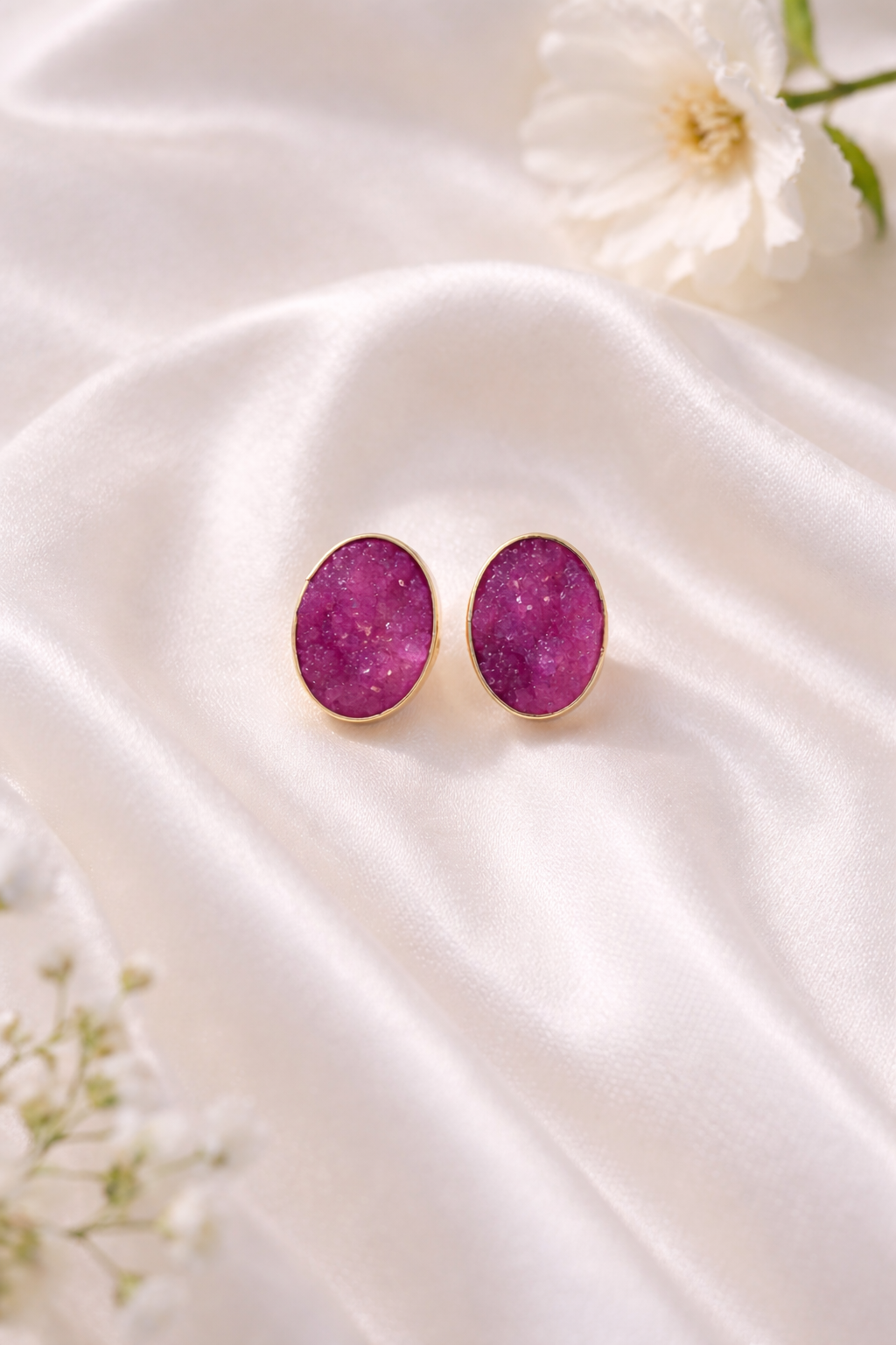 Stone Stud Earring