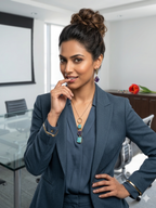 Raw Stone Stylish Necklace Set