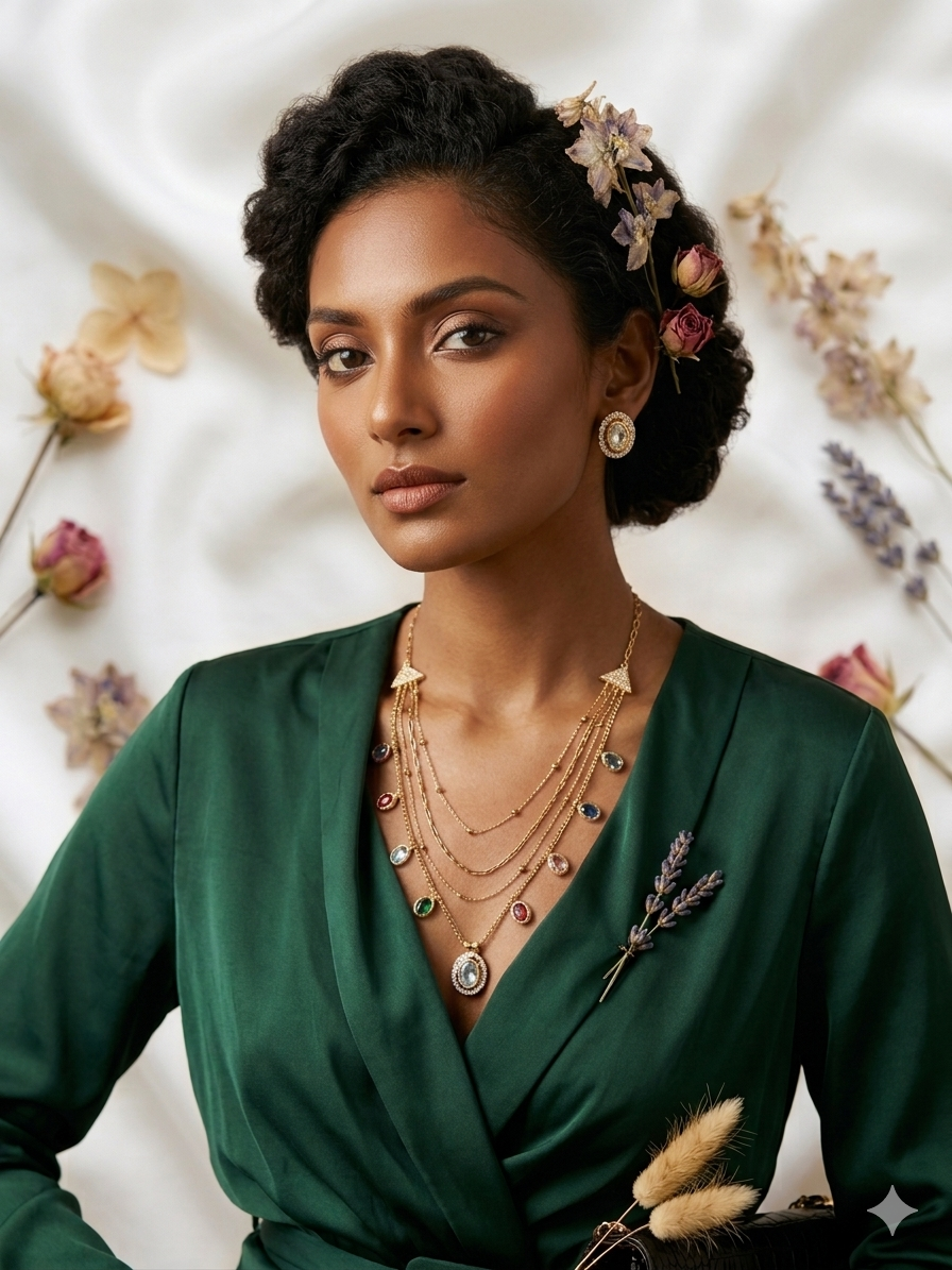 Multilayer Multicolor Necklace Set