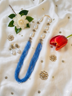 Pearl Beads Long Necklace Set