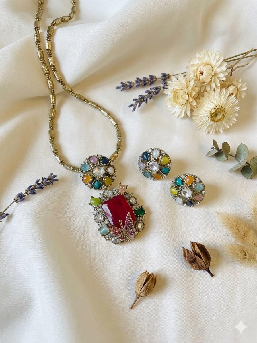 Modern Fusion Pendant Set