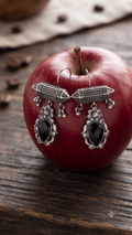 Silver Oxidized Black Drops