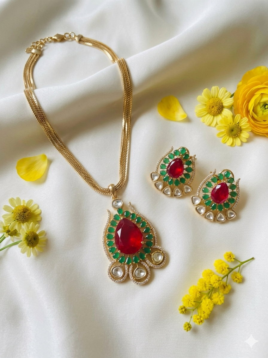 Multi Ethnic Necklace Set
