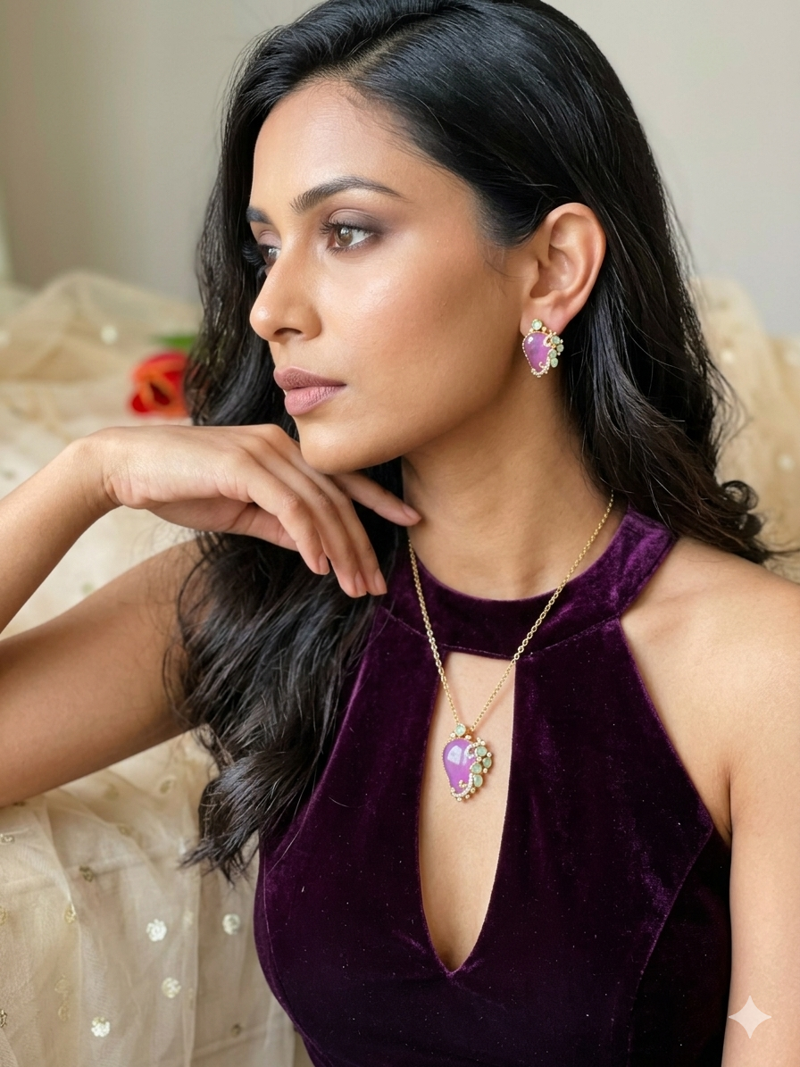 Mango shaped Classic Pendant Set
