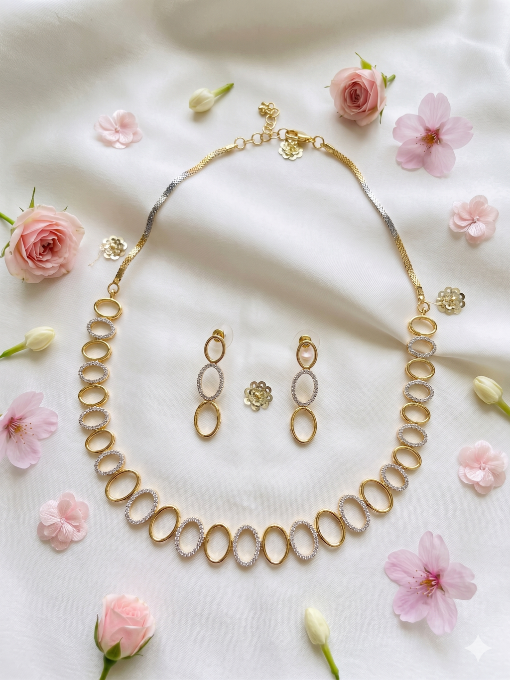 AD Oval Necklace Set