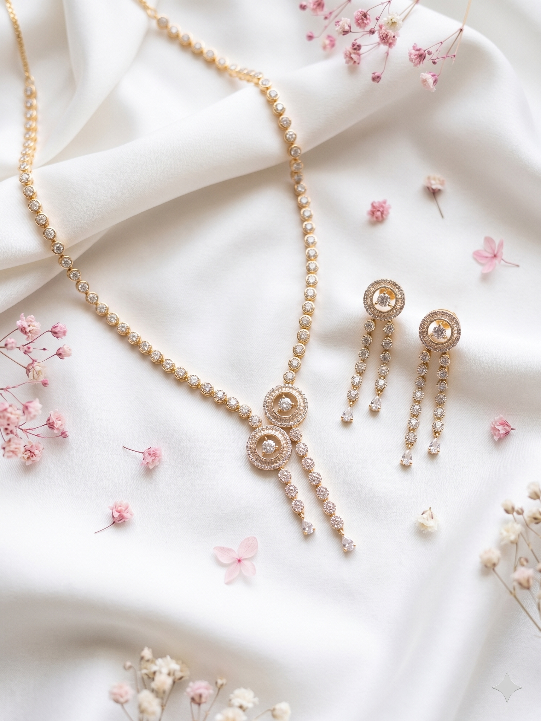 AD Dangle Necklace Set
