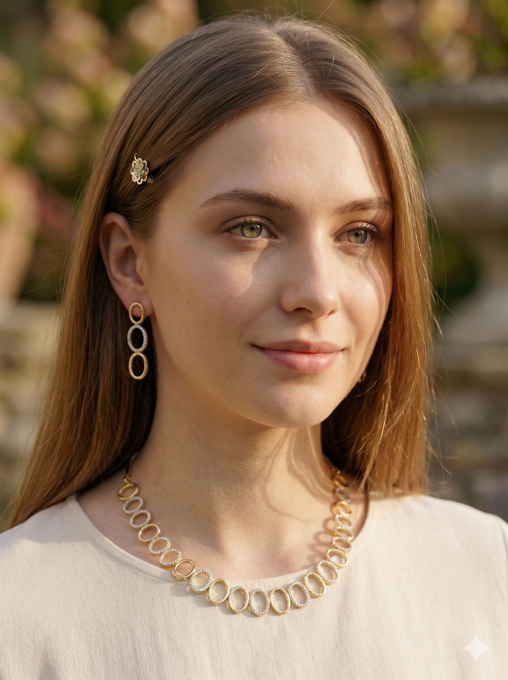 AD Oval Necklace Set