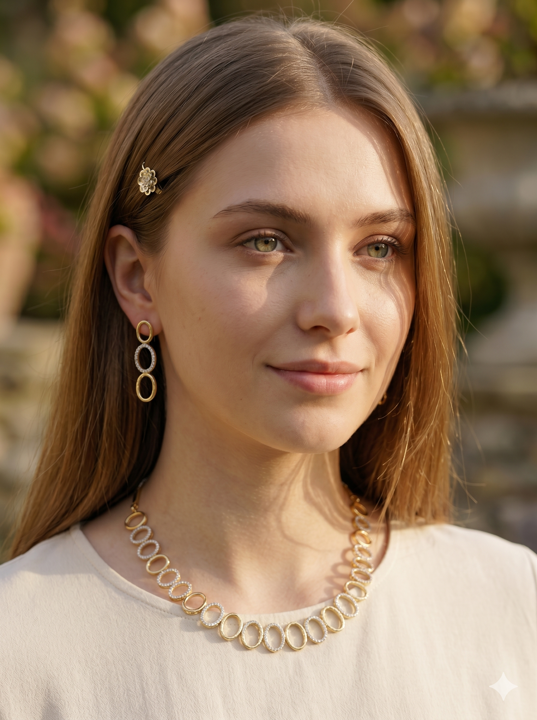 AD Oval Necklace Set