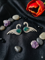 Silver Oxidized Earring