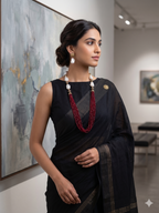 Pearl Beads Long Necklace Set
