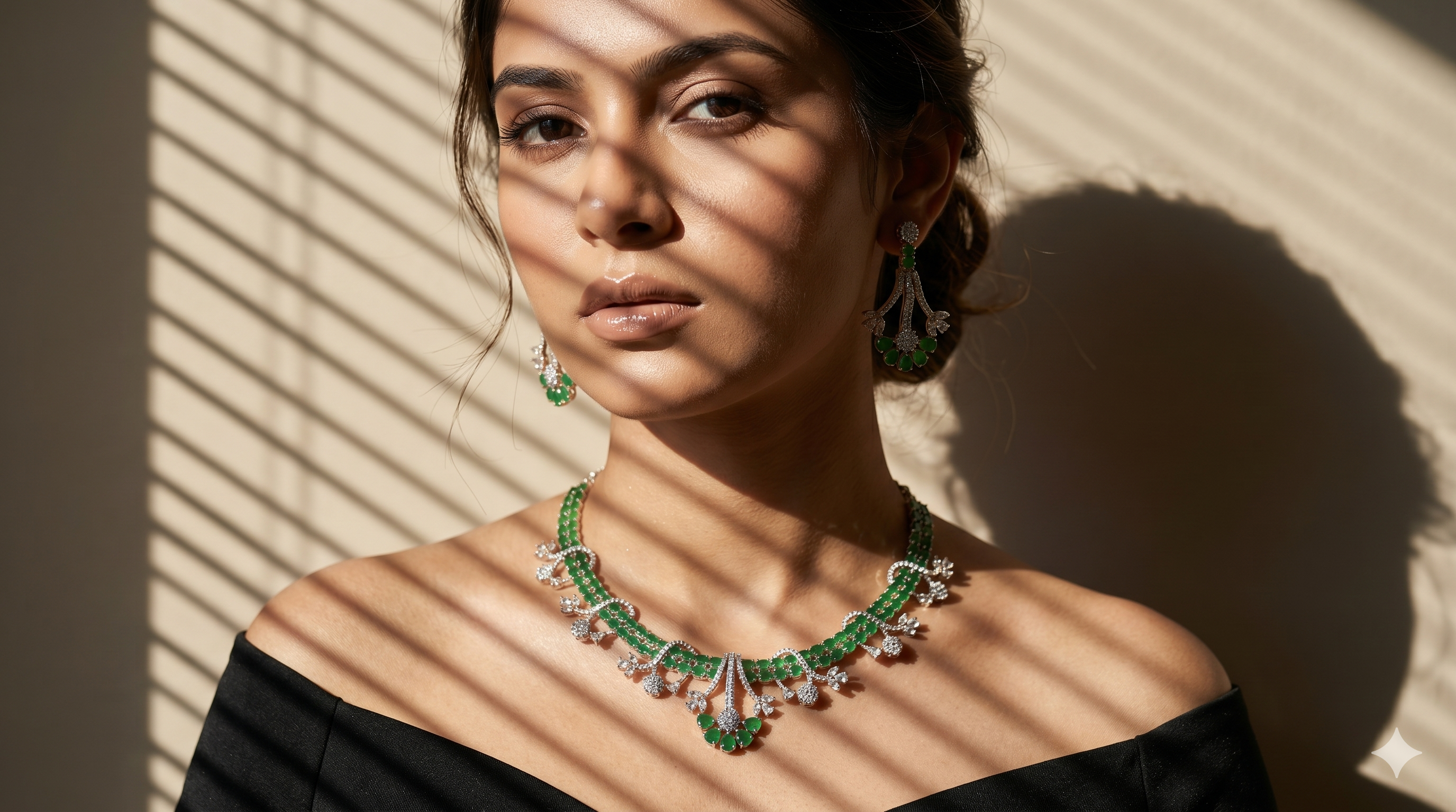 AD Green Necklace Set