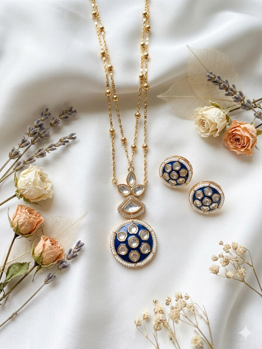Moissanite Piroyi Multilayer Necklace Set
