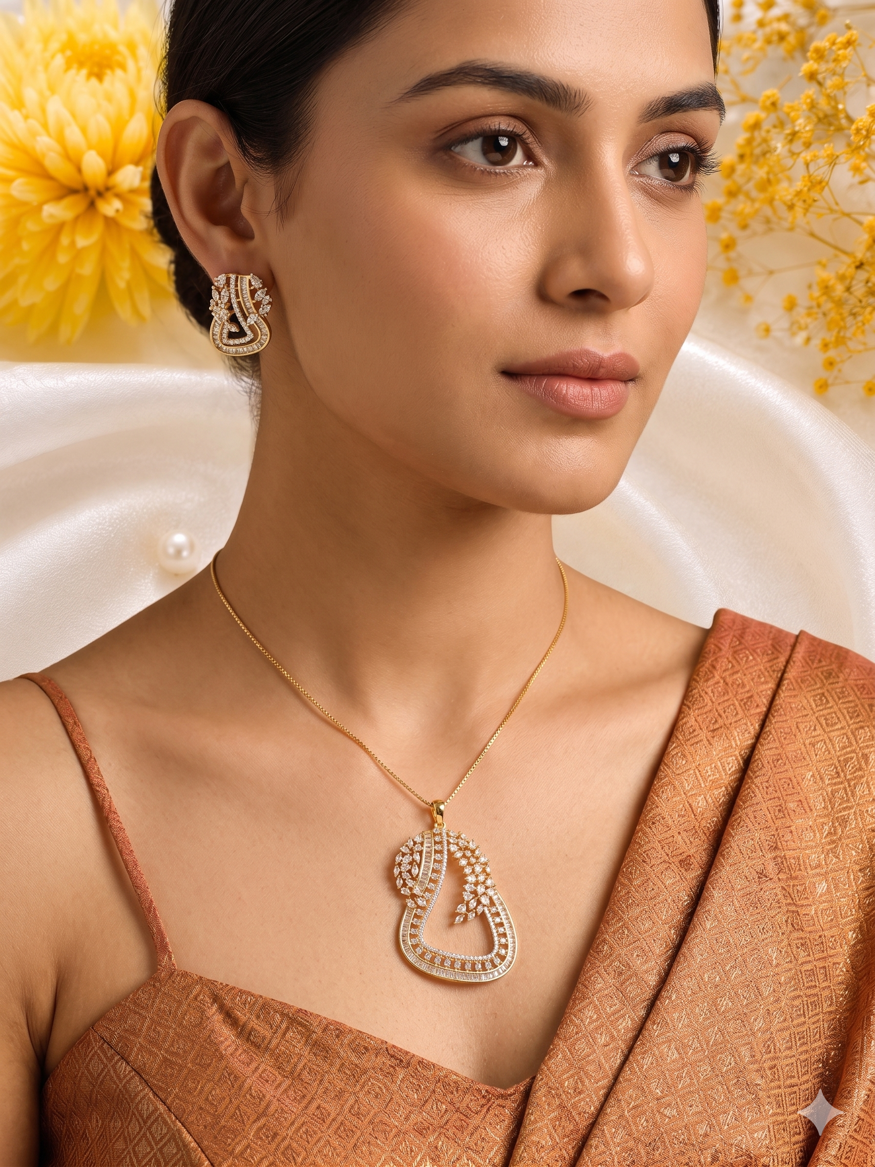 Geometric AD Pendant Set