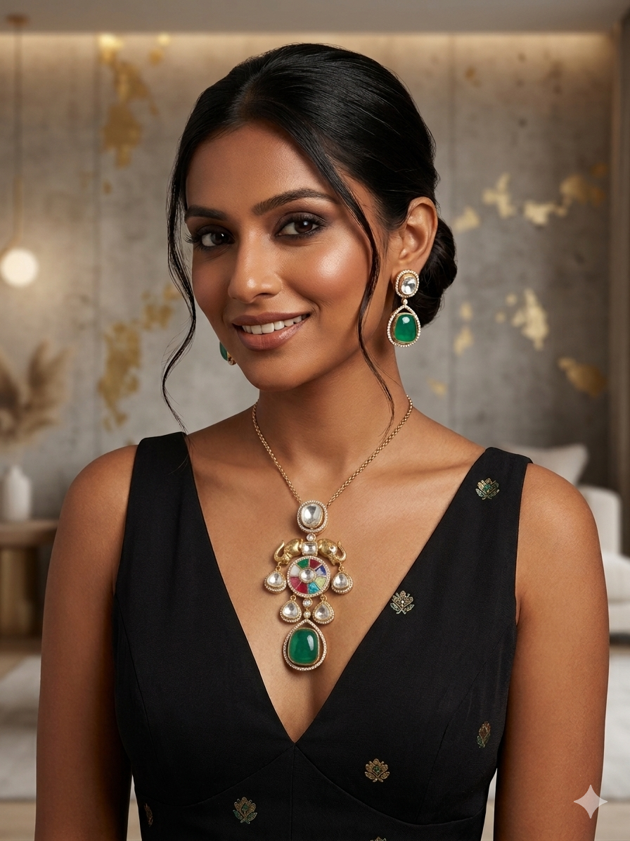 Modern Multicolor Necklace Set