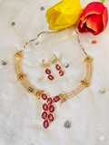 Premium Ruby Necklace Set