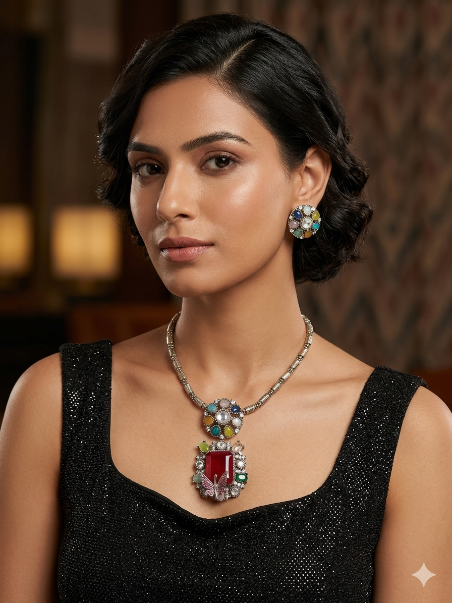 Modern Fusion Pendant Set