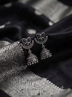 Silver Oxidized Black Small Jhumka
