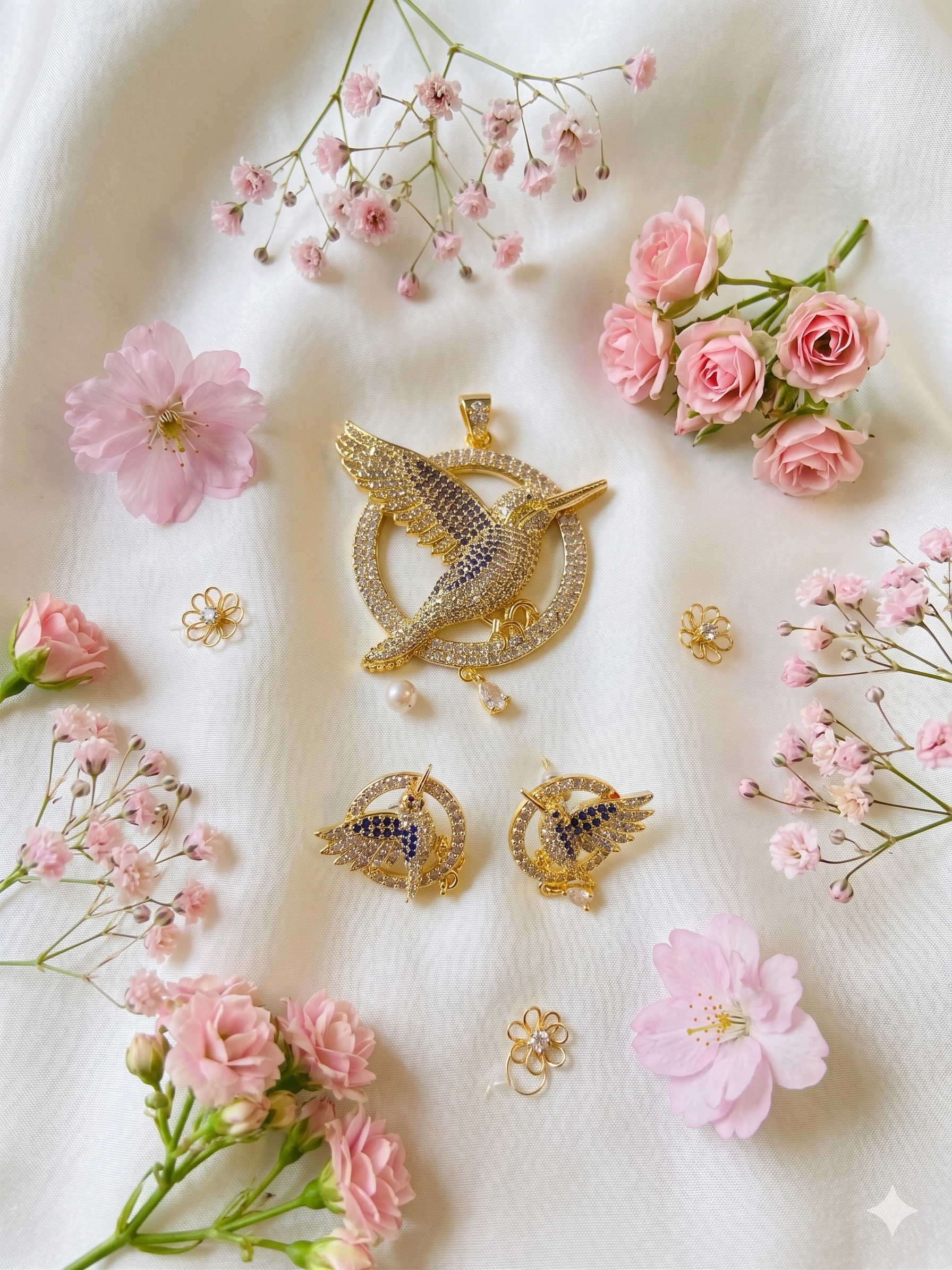 Bird AD Pendant Set