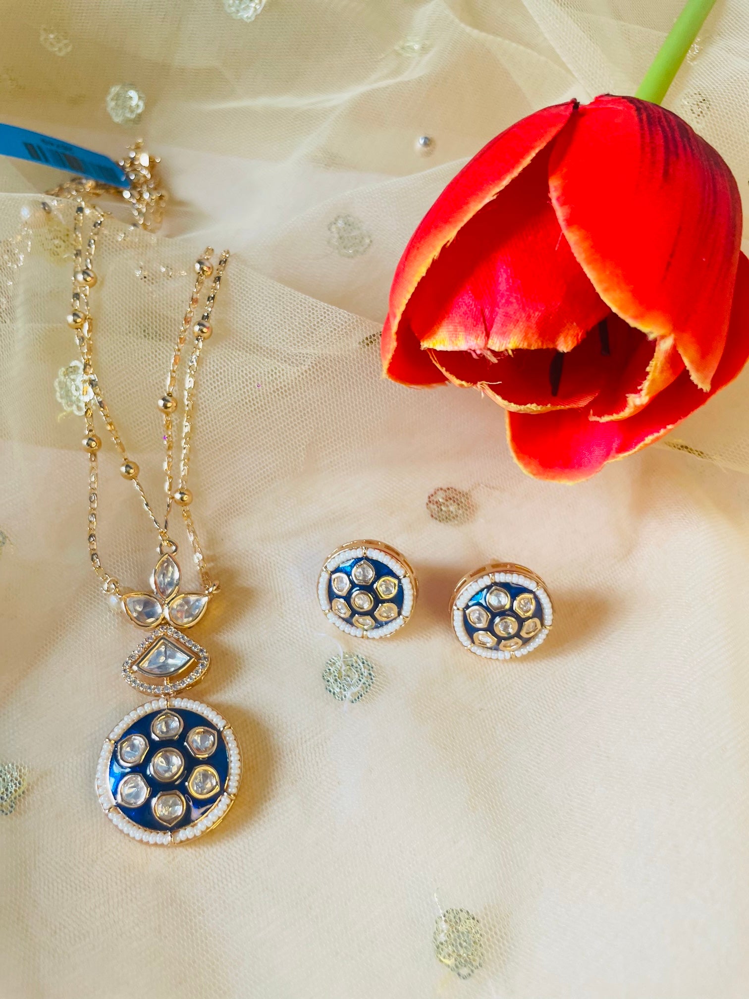 Moissanite Piroyi Multilayer Necklace Set