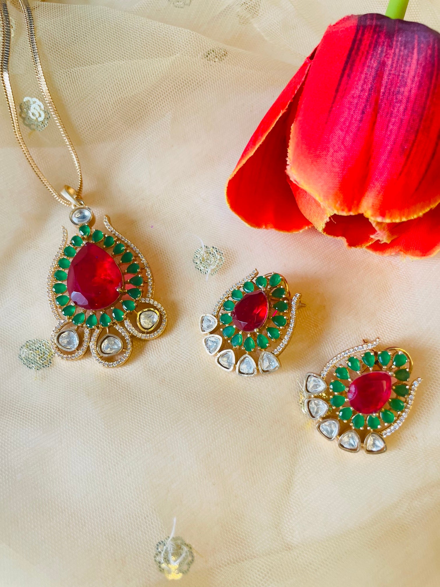 Multi Ethnic Necklace Set