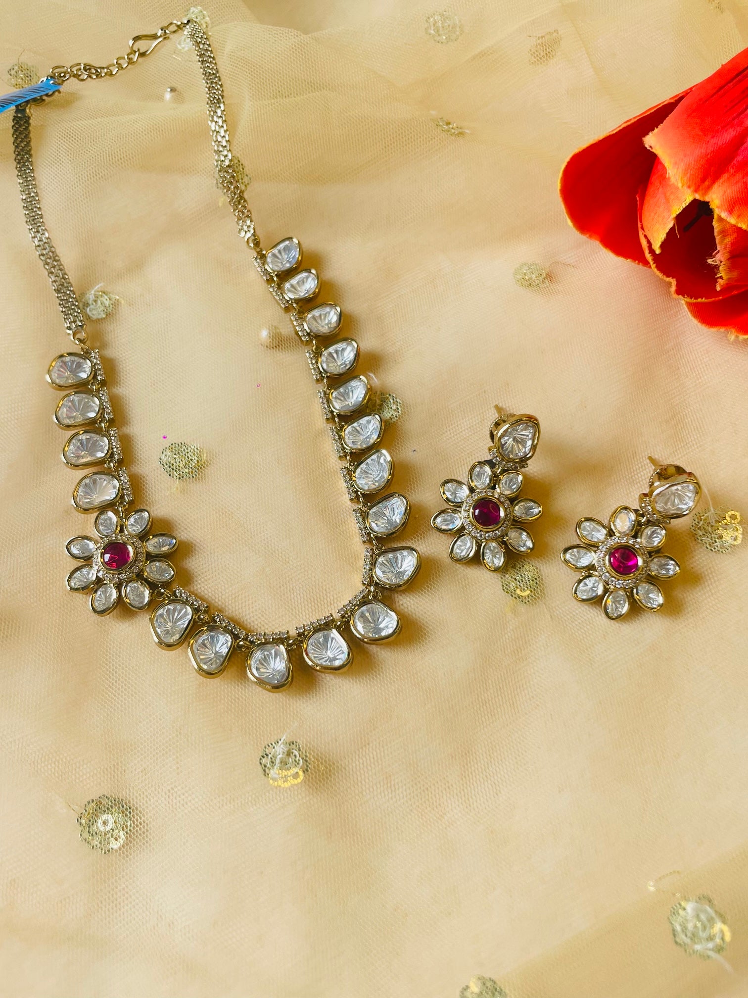 Moissanite Modern Necklace Set