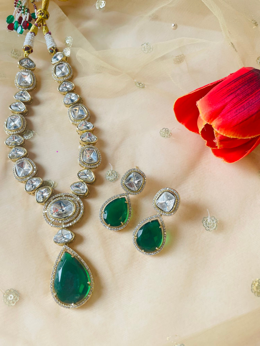 Moissanite Necklace Set