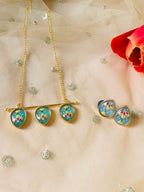 Monalisa Hand Painted Drop Necklace Set