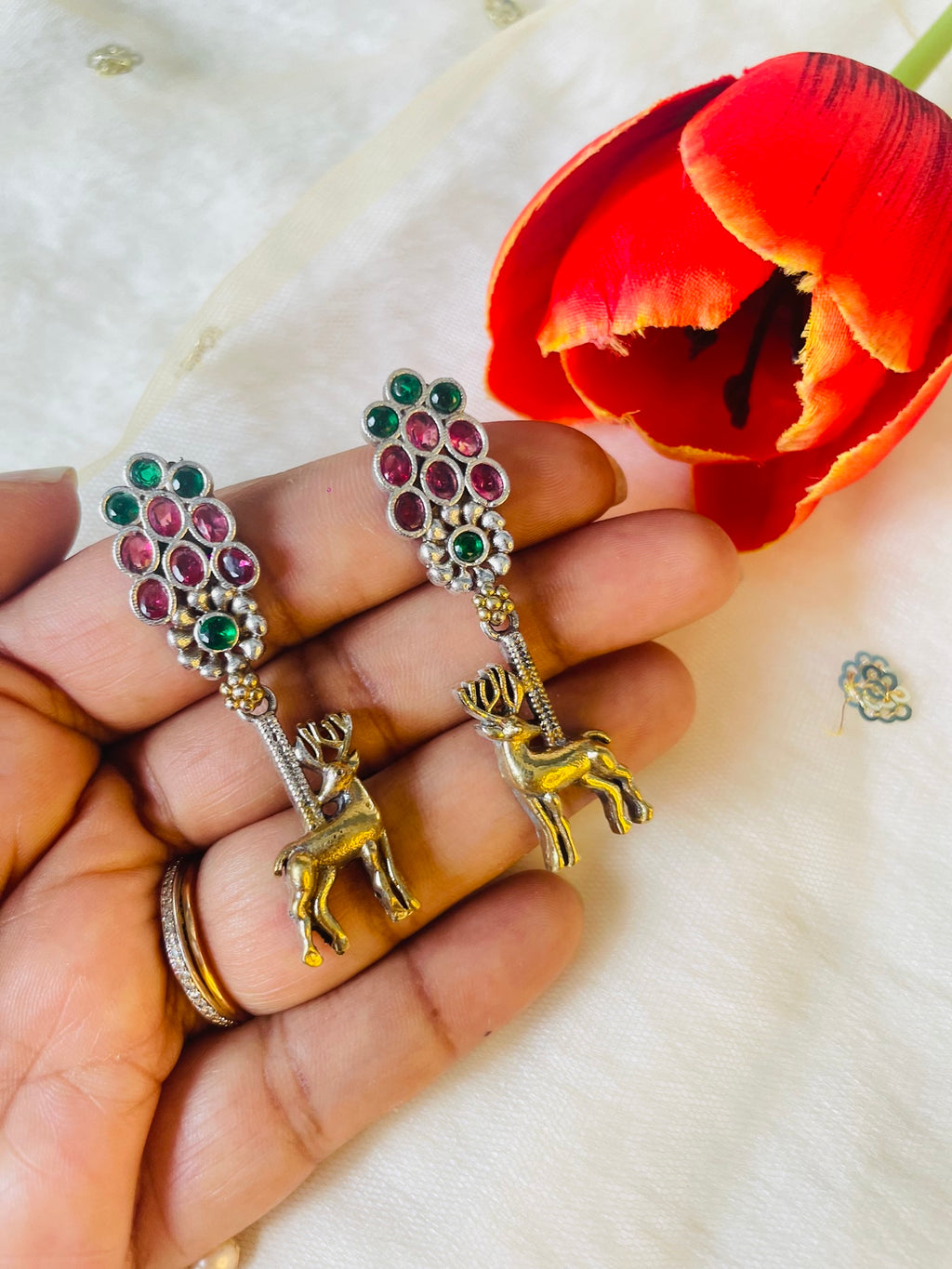 Dual Tone Fusion Earring