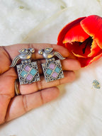 Multi Oxidized Earring