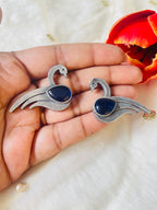 Silver Oxidized Earring