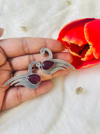 Silver Oxidized Earring