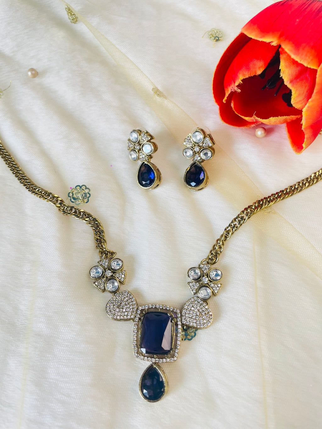 Stone Necklace Set