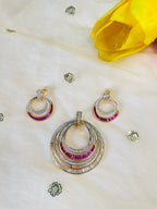 Ruby AD Pendant Set