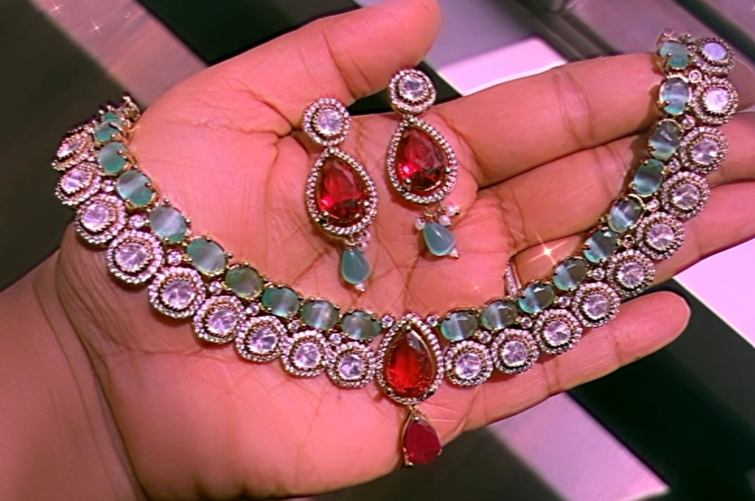 Premium Kundan Multi NecklaceSet