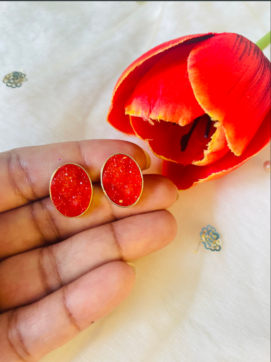 Stone Stud Earring